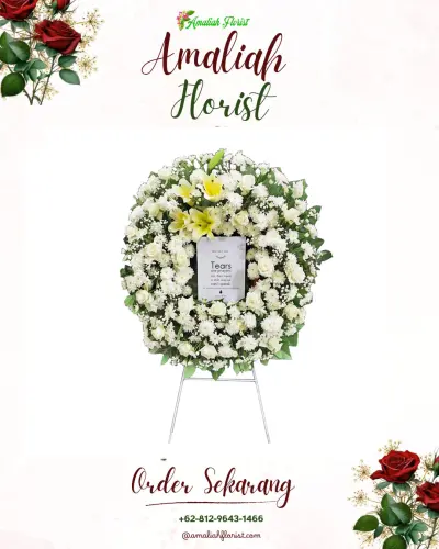 Krans Bunga Duka Cita di Bambang