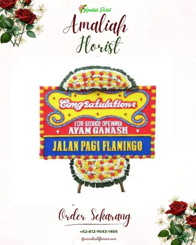 Bunga Papan Congratulation di Bambang
